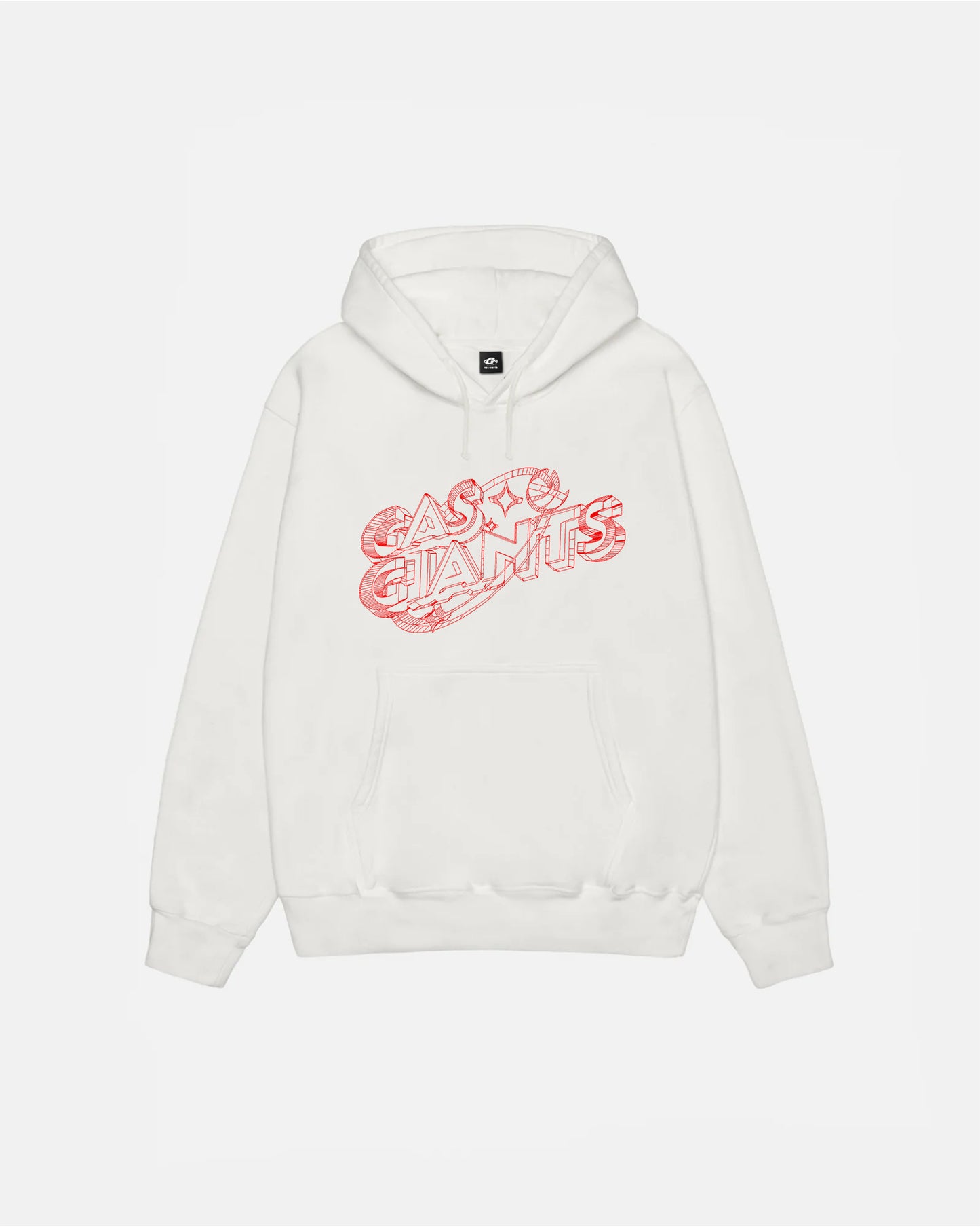 GAS GIANTS BALL LOGO WHITE HOODIE
