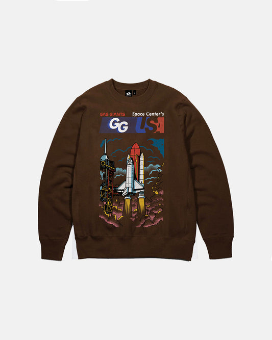GAS GIANTS SPACE CENTER'S BROWN CREWNECK