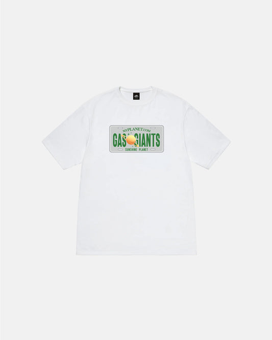 GAS GIANTS LICENSE PLATE WHITE